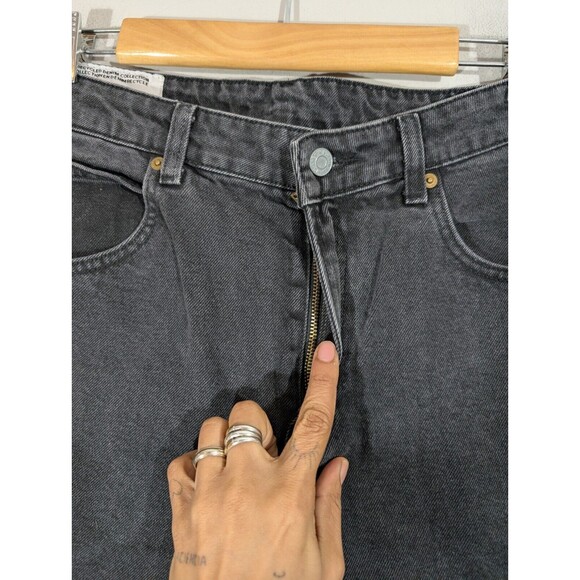 H&M Women 90's Baggy High Rise Balloon Jeans Black Sz 10 Lagenlook Normcore‎ - Picture 3 of 8